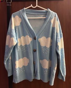 Cloud Print Cardigan