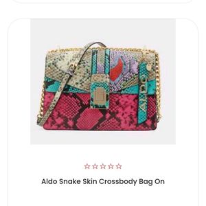 🔴 Price Drop 🔴Aldo Snake Print Crossbody Bag