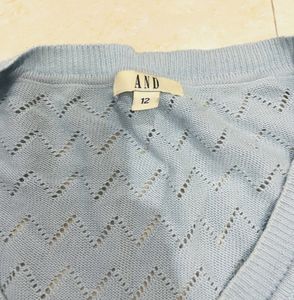 Sky Blue, AND Top, M Size