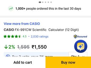 CASIO FX-991CW Scientific Calculator (12 Digit)