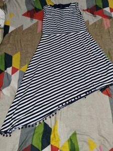 Blue And White Dress For 17-18 Years