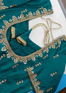 Embroidered Blue Blouse