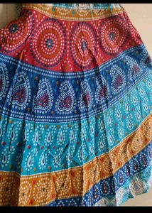 Jaipur print long sleeveless dress
