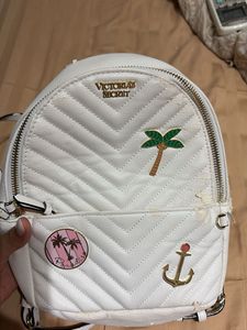 Victoria&#39;s Secret White Mini Backpack