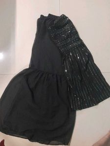 Black Sharara Set