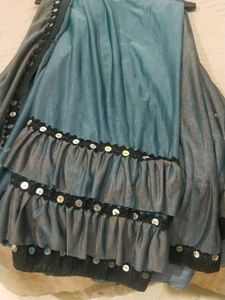 RUFFLE SAREE