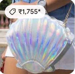 Iridescent Seashell Purse