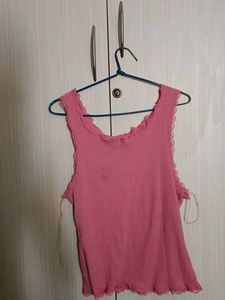 Pink workout tank top