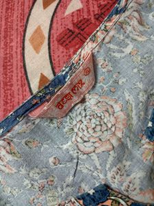 Blue Floral short kurti