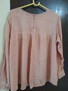 Blush Embroidered Peasant Top