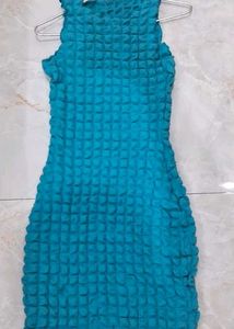 Blue Bodycon Mini Dress
