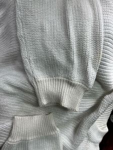 Cream Knit Pullover Sweater