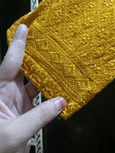 Yellow Embroidered Kurti