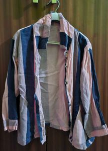 Striped Button-Down Shirt