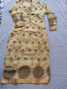 Cream Colour Kurta For Women