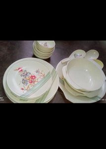 Fiver Plastic 6 Plate Bowl Dinner Set
