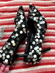 Stelatoes Sparkly Black Ballerinas
