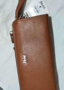 Leather Wallet Women Tan Colour