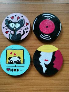 Hand-Painted Fridge Magnets