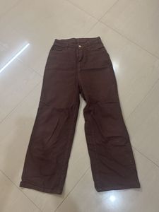 Brown Wide Leg Pants