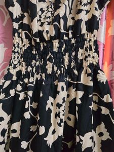 Black And White Tired Two Way Dress