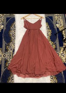 New Brown Western Wear Dress...