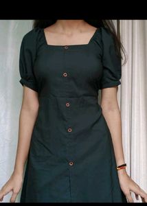 Cute Green Button-Down Dress