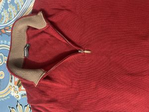 Men's Red Pullover Sweater