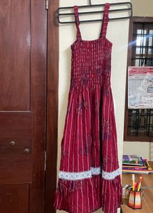 Red Striped Summer Dress
