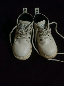 Unisex PU Lace Tie-Up Ankle Length Boots