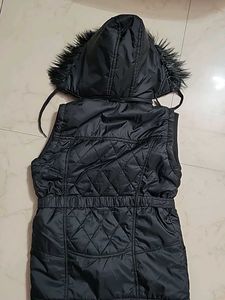 Faux Fur Hooded Vest