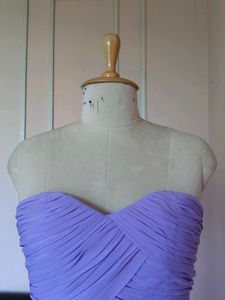 Lilac Strapless Maxi Dress