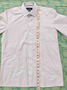 Grey Self Design Shirt