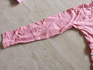 Kids Pink Long Sleeve Shirt