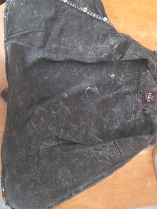 Graphic Print Denim Shirt