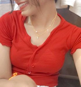 Red Fitted Top