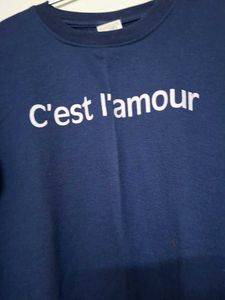 Blue 'C'est l'amour' Sweatshirt