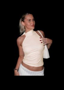 Cream Halter Top
