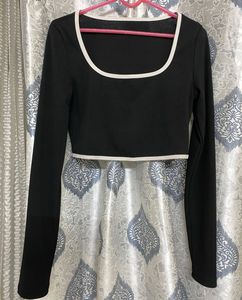 Colour Block Top Full Length Sleeve