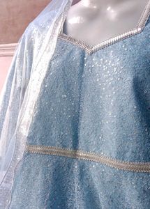 Elegant Blue Ethnic Gown