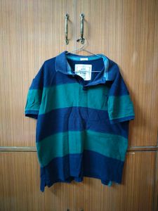Men Tshirt Blue And Cyan