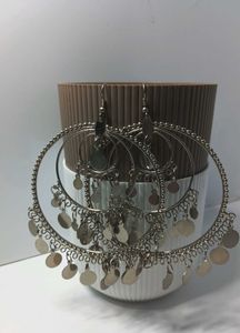 Statement Silver Hoop Earrings