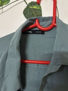 Blue-Green Button Down Shirt