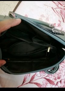 Teal Quilted Satchel