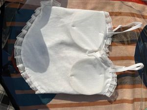 Floral Lace Cami Top with Pearls