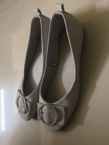 Elegant Silver Ballet Flats