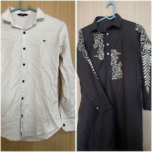 Boy’s Shirt & Kurta Set