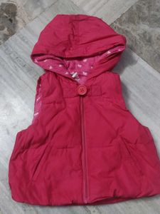 Gap reversible Cute Pink Hooded Vest