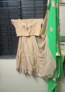 A Daily Wear Saree X Stiched blouse