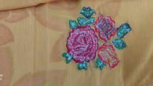 Elegant Embroidered Saree